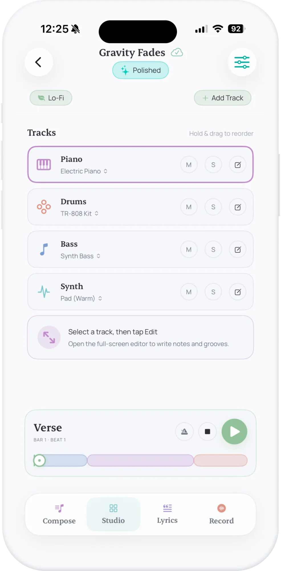 Studio Screen Preview